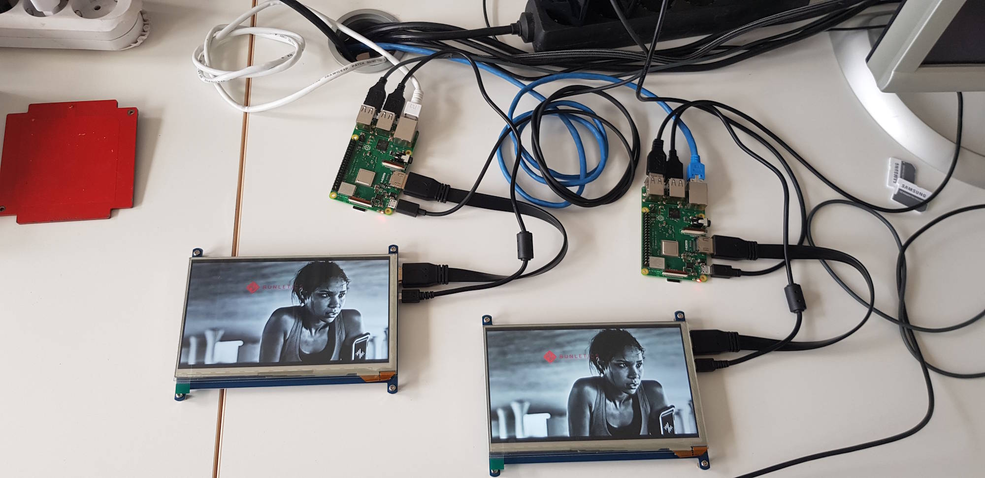 RUNLETICS: Entwicklungslabor - Displays (Raspberry Pi)